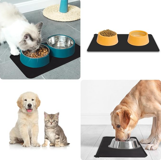 WATERPROOF SILICONE PET FEEDING MAT – NON-SLIP & EASY TO CLEAN