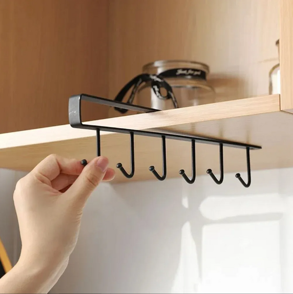 Organizador colgante multifunción — Metal negro